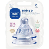 MAM Accessoires pour Biberons Tétine Silicone Nouveau Né Débit 0 Extra Lent 2 unités