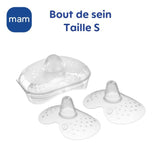 MAM Allaitement Bout de Sein Silicone Taille S 2 unités