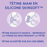 Lot de 2 Biberons - MAM - Easy Start - Anti-colique - 160 ml - Tétine débit 1 - Océan + Sable