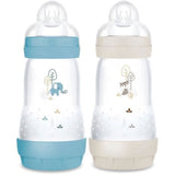 Lot de 2 Biberons - MAM - Easy Start / Anti-Colique - 260 ml - Tétine Débit 2 - Océan + Sable