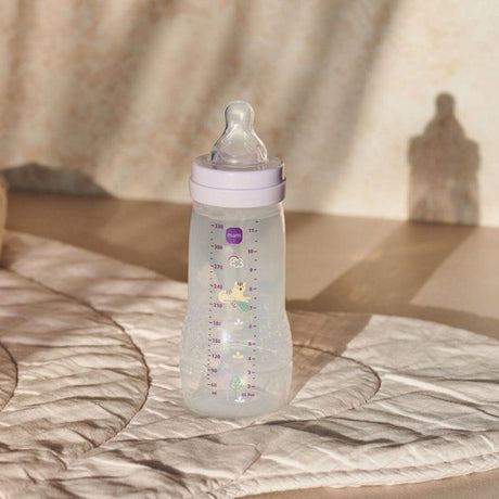 Biberon - MAM BABY - Easy Active - +6 mois - 330 ml - Tétine débit X - Lilas