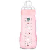 Biberon - MAM BABY - Easy Active - +6 mois - 330 ml - Tétine débit X - Berry