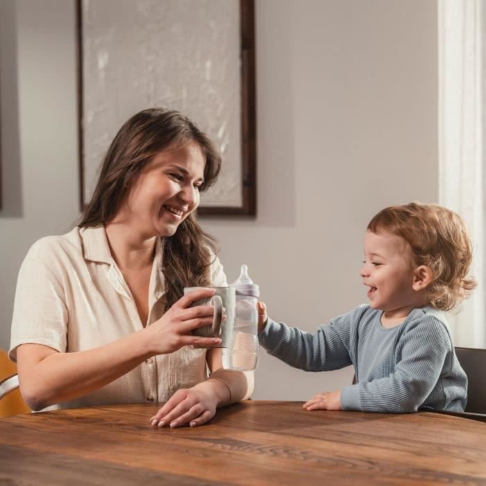 Biberon - MAM BABY - Easy Active - +6 mois - 330 ml - Tétine débit X - Ocean