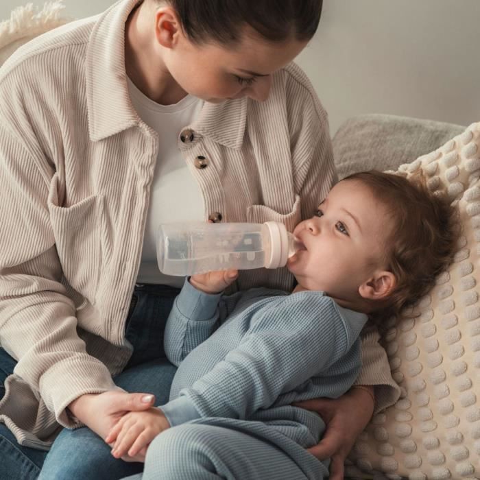 Biberon - MAM BABY - Easy Active - +6 mois - 330 ml - Tétine débit X - Ice