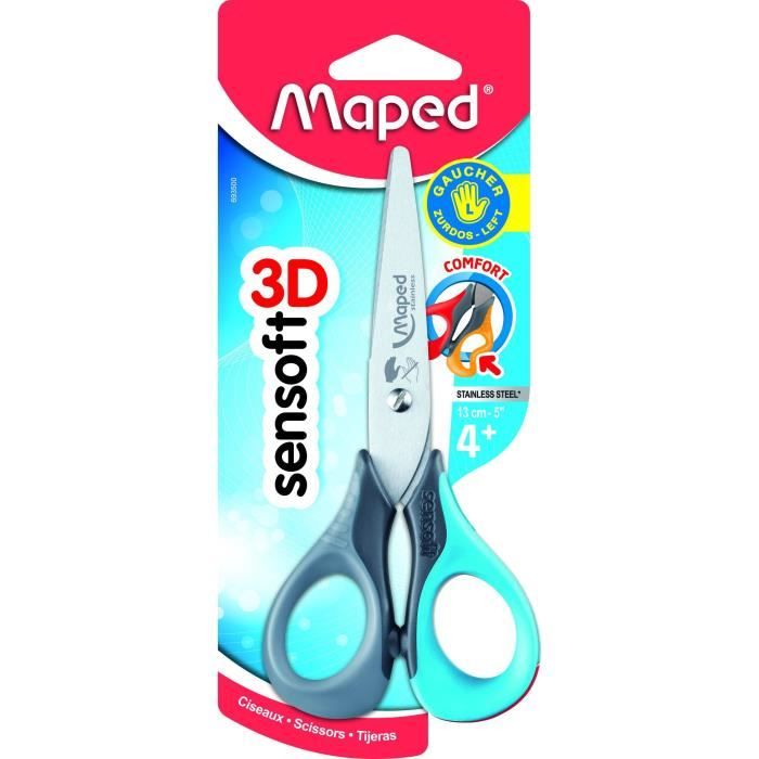 MAPED - Ciseaux Sensoft 13cm gaucher a lames inversées