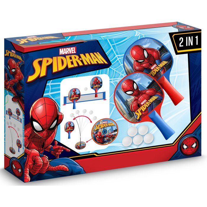 Set d'apprentissage Ping-pong 2-en-1 - MARVEL - Spider-Man