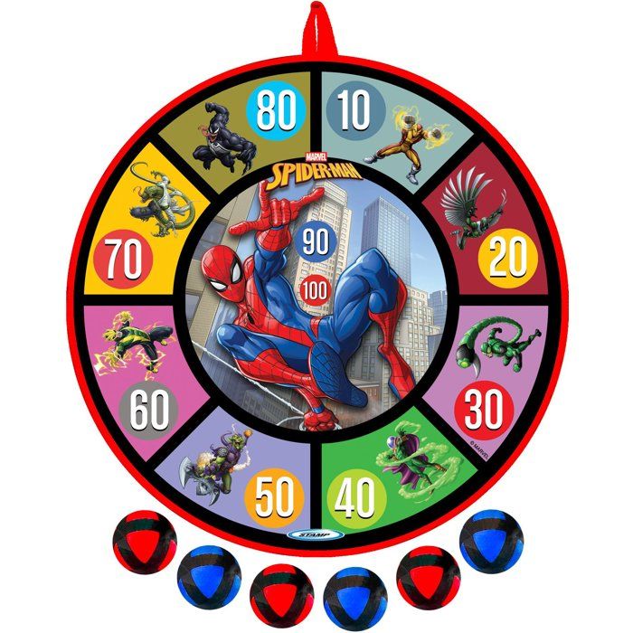 Cible et balles fléchettes - MARVEL - Spider-Man - Scratch - 36 cm