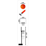 Panier de basket enfant - MARVEL - Réglable sur pied 155 cm
