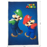 Couverture Sherpa - MARIO BROS - Mario & Luigi - 100 x 150 cm