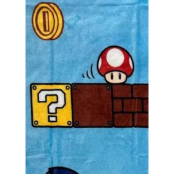 Couverture Sherpa - MARIO BROS - Vintage - 100 x 150 cm