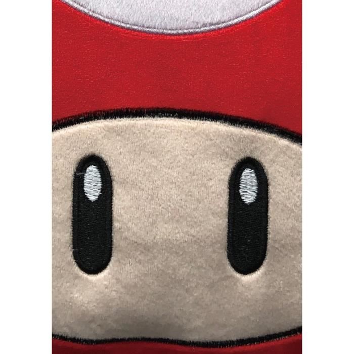 Coussin 3D - MARIO BROS - Champignon - Microfibre - 40 cm
