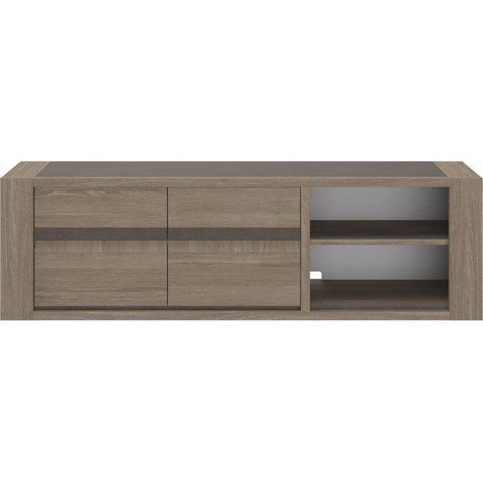 Meuble TV MARCEAU – Coloris Chene Reed – 190 × 48 × 57 cm – GAMI