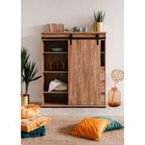 Buffet - MARRAKESCH 53A - Chene - 1 porte - 3 tiroirs - Style industriel-loft