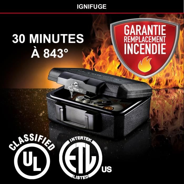 Coffre-fort ignifugé Master Lock L1200 - Protection des supports multimédias - Verrouillage a clé