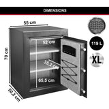Coffre-Fort Haute Sécurité a Combinaison Électronique XL 119 Litres - Master Lock T8-331ML