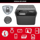 Caisse de Sécurité Anti feu - MASTER LOCK - FHW40300EURHRO - Ignifuge et Etanche - Large 18,5L - Combinaison Electronique