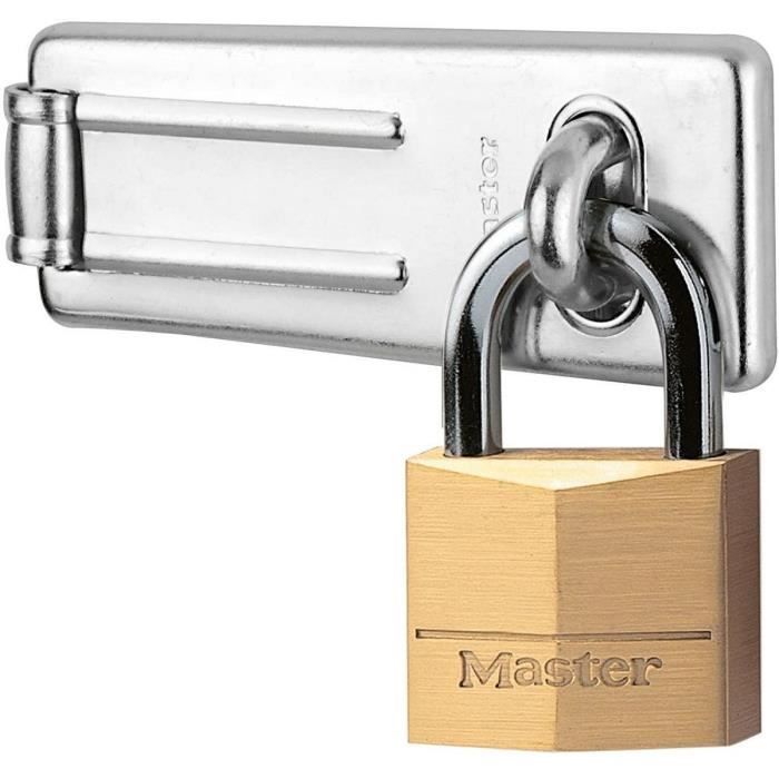 Pack Including a Door Hasp and a Keyed Padlock - MASTER LOCK - 140703EURD -