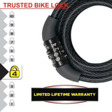 MASTER LOCK Cable Antivol VÈlo - 1,2 m c‚ble