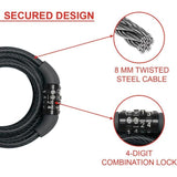 MASTER LOCK Cable Antivol VÈlo - 1,2 m c‚ble