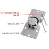 Cadenas pour Porte de Camionnettes - MASTER LOCK - 736EURD - Cadenas Rond + Moraillon