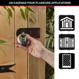 Lot de 2 Cadenas a disque - MASTER LOCK - M40EURT - Acier inoxydable - 70 mm