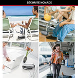 Mini Coffre-fort Portable - MASTER LOCK - 5900EURDWHT - Avec Câble - Combinaison - Blanc