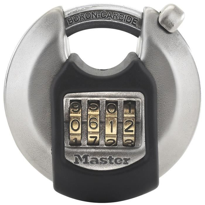 Excell Stainless Steel Disc Padlock 70mm - Master Lock M40EURDNUM