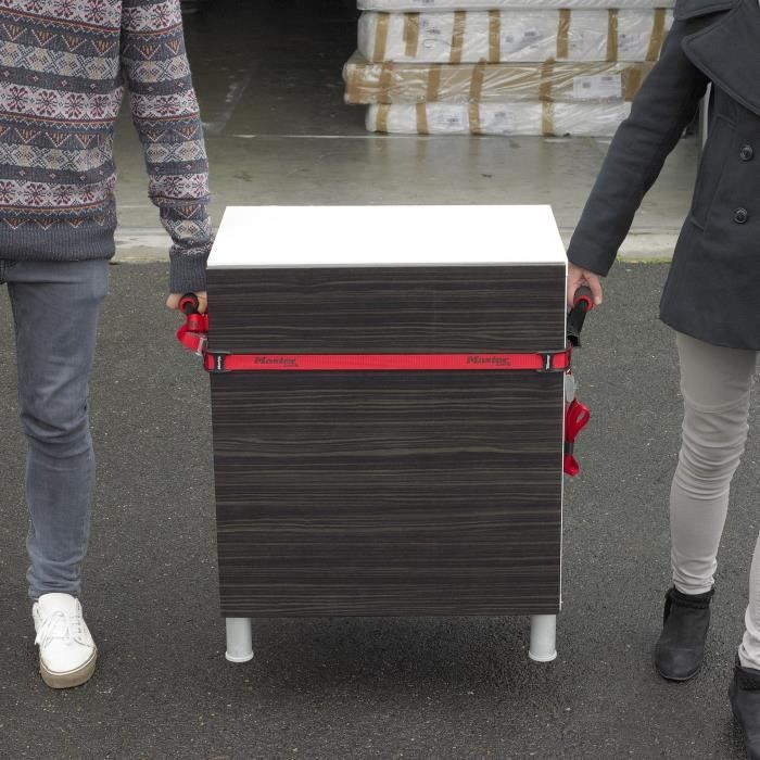 MASTER LOCK Set de 2 sangles pour dÈmÈnagement - RÈsistance 80kg