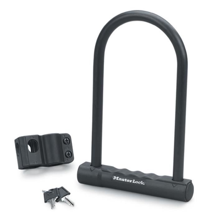 Antivol U Masterlock - H.180mm Ř12mm - Noir