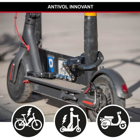 Antivol Masterlock Menottes Antivol Street Cuff  en acier chromé