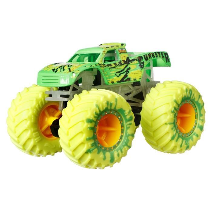 Hot Wheels Monster Trucks - Coffret 10†VÈhicules Phosphorescents - Petite voiture - Des 3 ans HCB57