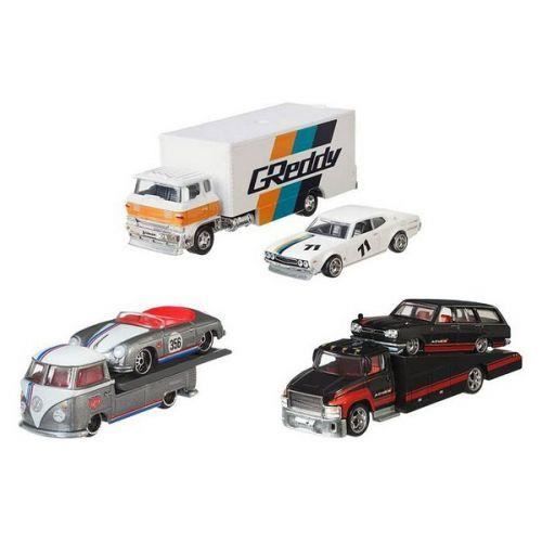 Hot Wheels - Vehicle and Transporter (random model) - Truck / Small car - From 3 years old FLF56