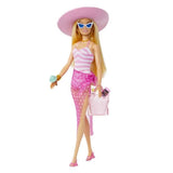 Barbie-Barbie Plage-Poupée blonde en maillot de bain et accessoires HPL73