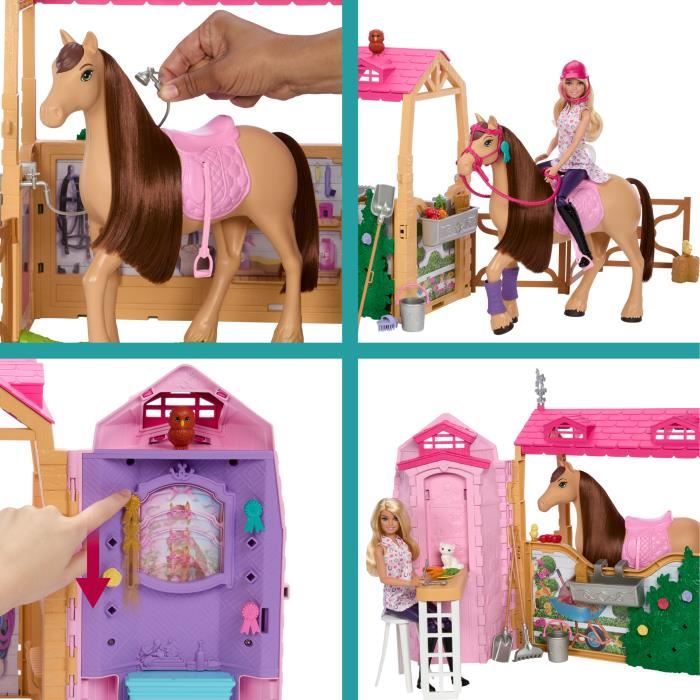 BARBIE Barbie Mysteries : The Great Horse Chase-Coffret écurie ultime - Barbie - HXJ44