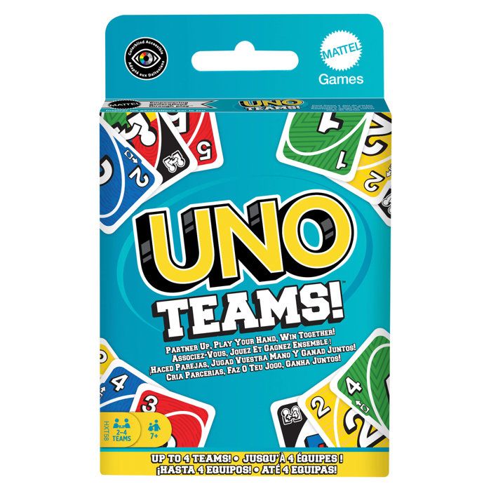 Jeu de carte - MATTEL - UNO Teams - Multicolore - 2 joueurs ou plus - a partir de 7 ans