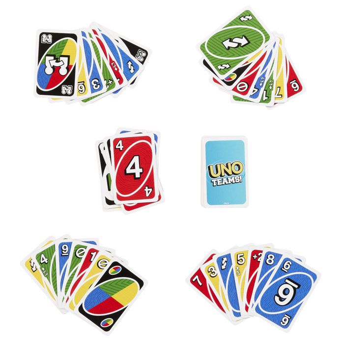 Jeu de carte - MATTEL - UNO Teams - Multicolore - 2 joueurs ou plus - a partir de 7 ans