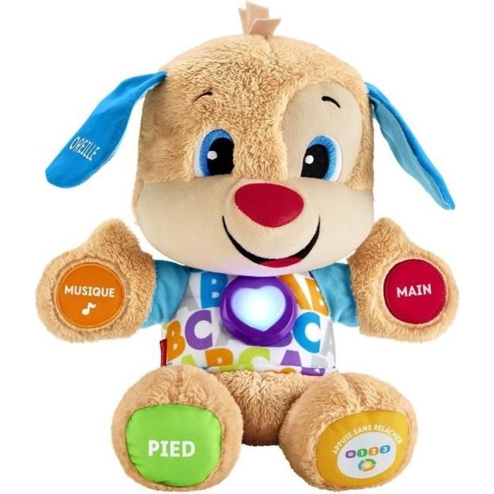 Fisher-Price - Nouveau Puppy Interactif - Peluche interactive - 6 mois et + FPM44