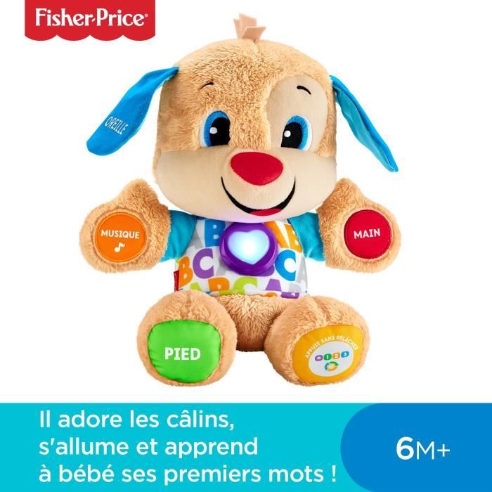 Fisher-Price - Nouveau Puppy Interactif - Peluche interactive - 6 mois et + FPM44