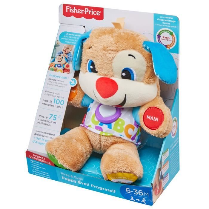 Fisher-Price - Nouveau Puppy Interactif - Peluche interactive - 6 mois et + FPM44