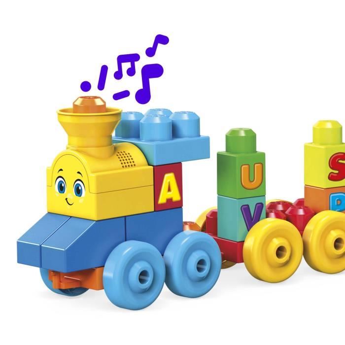 Mega Bloks - Le Train de l'Alphabet - Jouet de construction - 12 mois et + FWK22