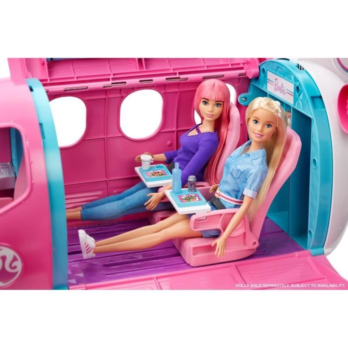Barbie - L'Avion de Reve de Barbie - VÈhicule PoupÈe Mannequin - 3 ans et + GDG76