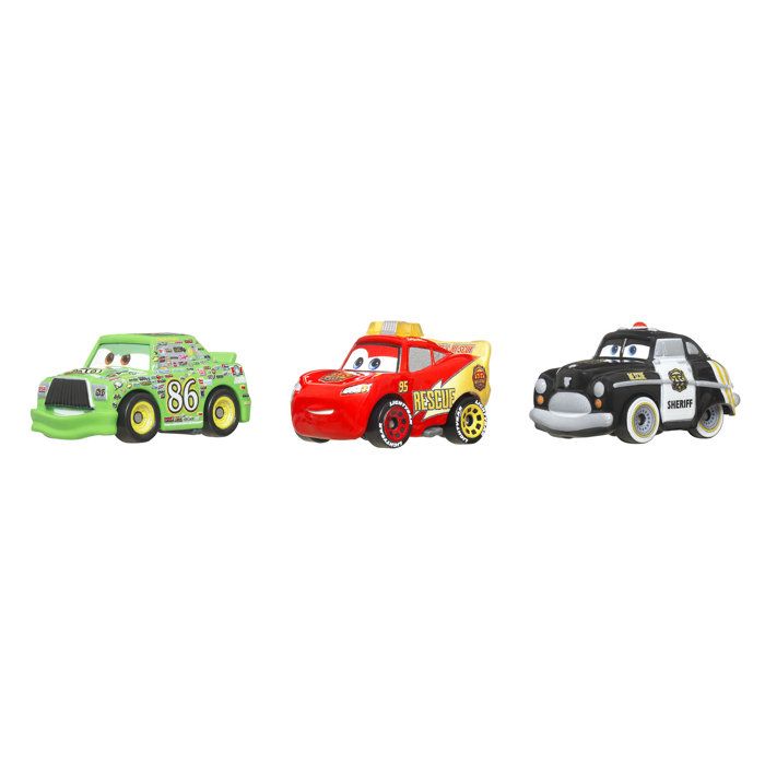 Cars Disney Pixar - Pack de 3 Mini Véhicules (modele aléatoire) - Petite Voiture - 3 ans et + - Disney Pixar Cars - GKG01