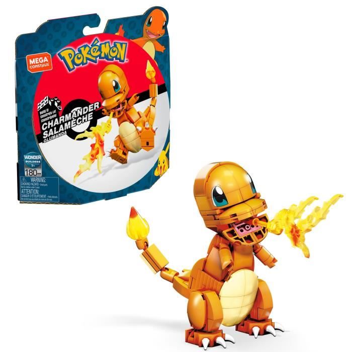 Mega Construx - Pokémon Salameche a Construire - Briques de construction - 7 ans et + GKY96