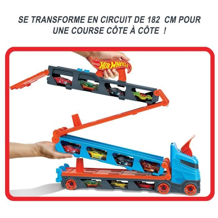 Hot Wheels - Super transporteur extensible - Circuit / Petite voiture - Des 4 ans GVG37