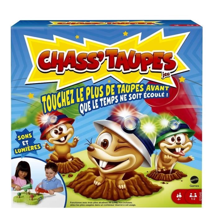 Mattel Games - Chass'taupes - Jeu de société enfants - Des 4 ans GYN48