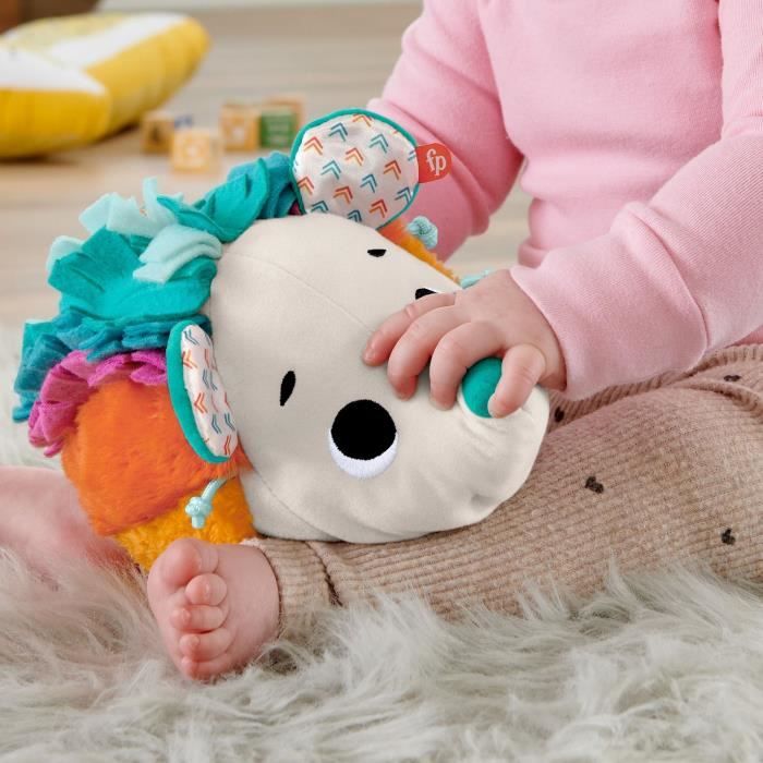 FISHER-PRICE Mon Petit hérisson sensoriel - Peluche d'éveil Bébé - Des la naissance - Fisher-Price - HBP42