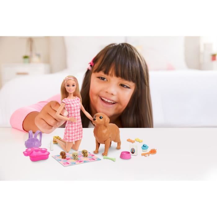 Barbie - Coffret naissance des chiots - PoupÈe mannequin - Des 3 ans HCK75