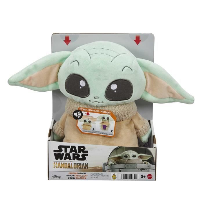 Star Wars-Peluche Grogu sautillant-Actions et effets sonores HPG48