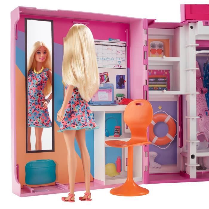 Barbie-PoupÈe et Coffret Dressing Deluxe, + de 60†cm, des 3†ans HGX57