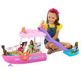 Barbie-Bateau de Reve-Coffret bateau, piscine, toboggan, accessoires HJV37
